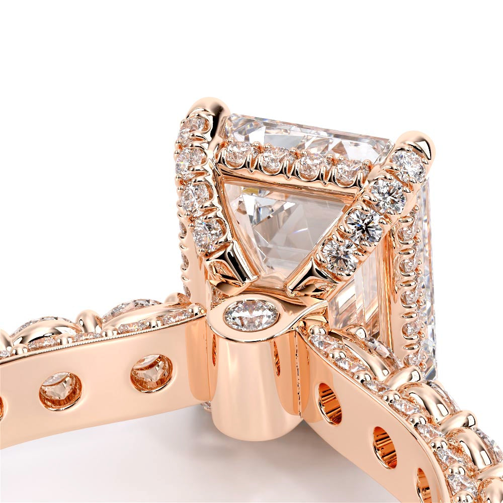 Couture-0489EM25-14K Rose Gold Emerald