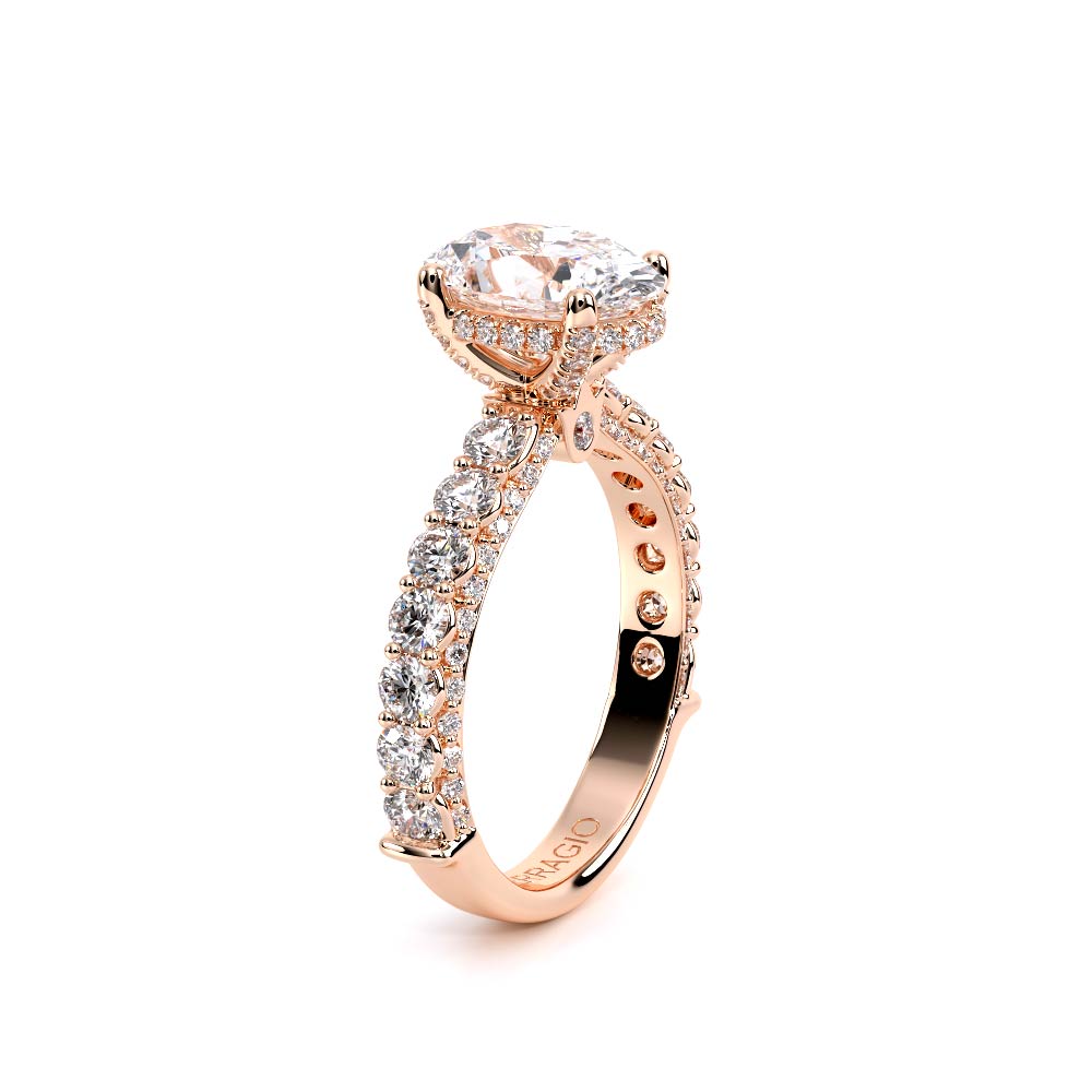 Verragio Pave Oval Engagement Ring