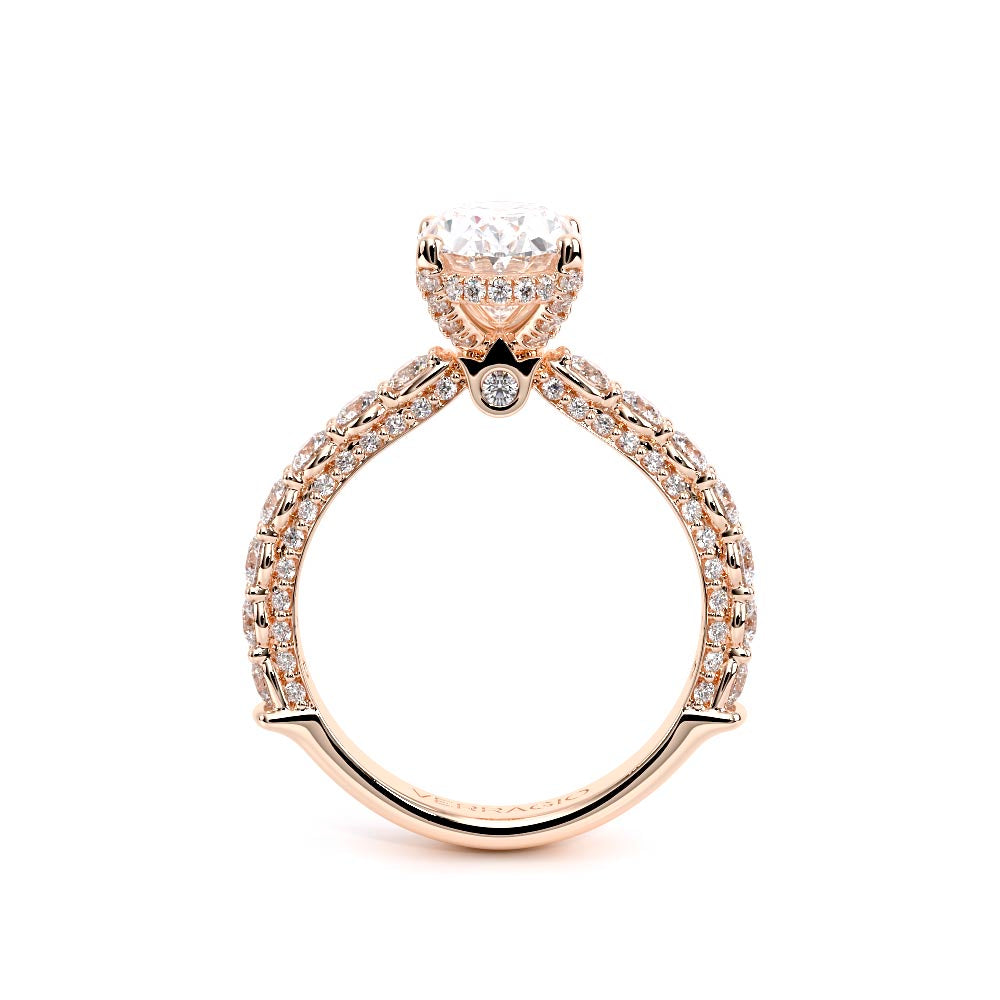 Couture-0489OV25-14K Rose Gold Oval