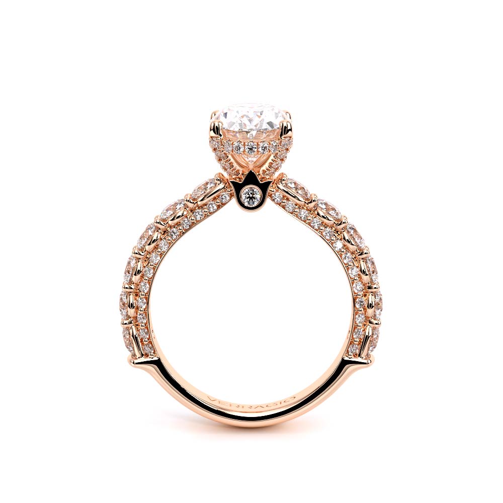Verragio Pave Oval Engagement Ring