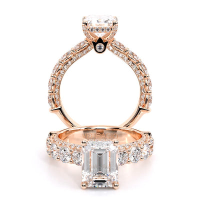 Verragio Pave Emerald Engagement Ring