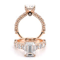 Verragio Pave Emerald Engagement Ring