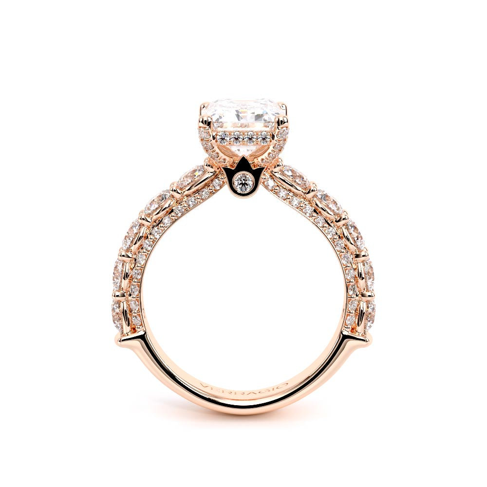 Couture-0489EM34-14K Rose Gold Emerald