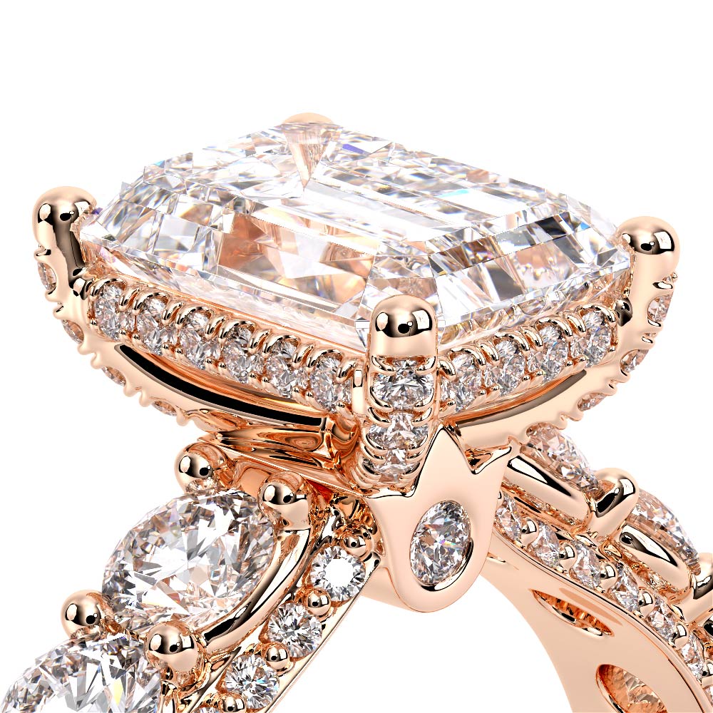 Verragio Pave Emerald Engagement Ring