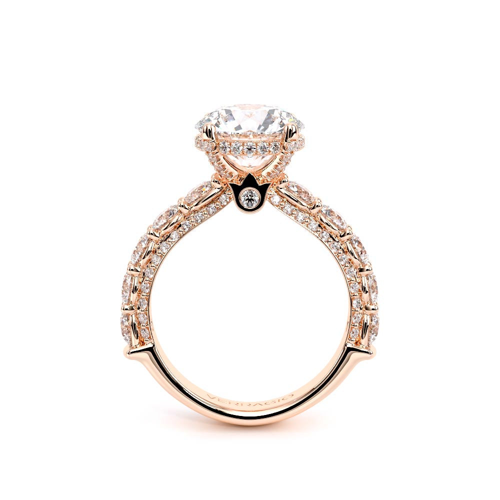 Couture-0489R34-14K Rose Gold Round