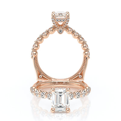 Verragio Halo Emerald Engagement Ring