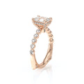 Vanguard-2201EM-14K Rose Gold Emerald
