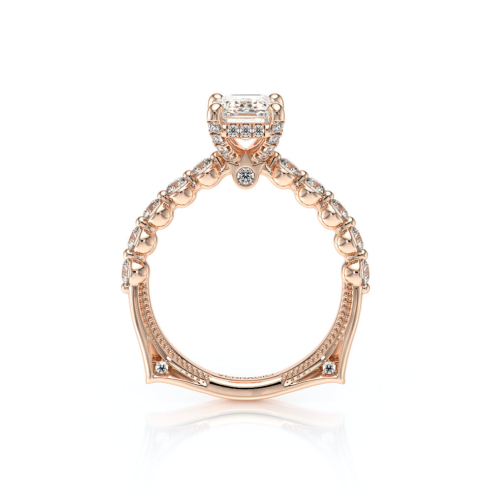 Verragio Halo Emerald Engagement Ring