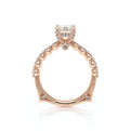 Vanguard-2201EM-14K Rose Gold Emerald