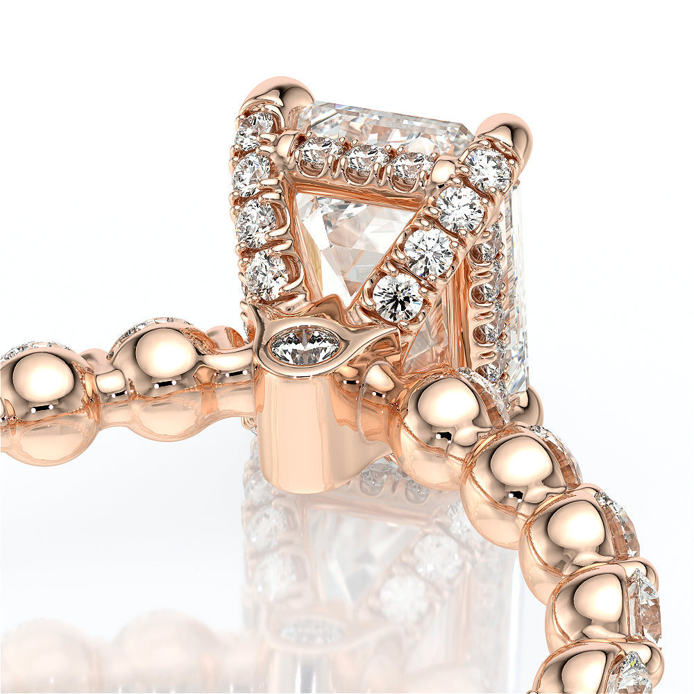 Verragio Halo Emerald Engagement Ring