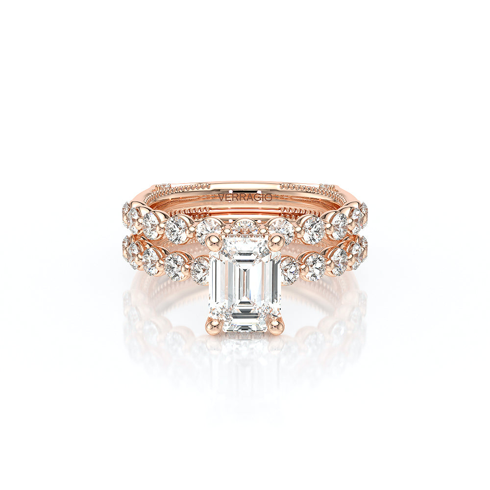 Vanguard-2201EM-14K Rose Gold Emerald