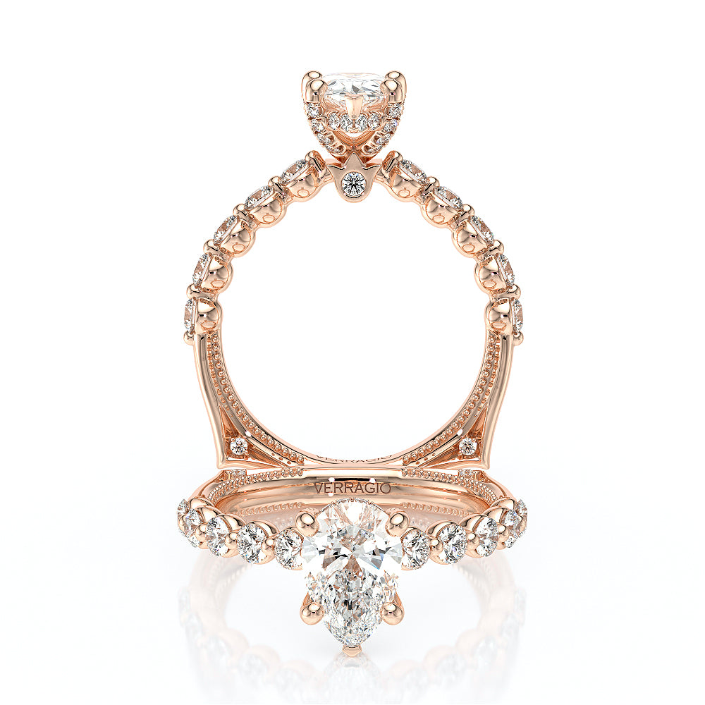 Verragio Halo Pear Engagement Ring