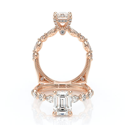 Verragio Halo Emerald Engagement Ring