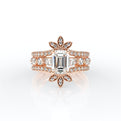 Vanguard-2202EM-14K Rose Gold Emerald