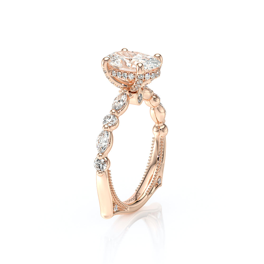 Vanguard-2202OV-14K Rose Gold Oval
