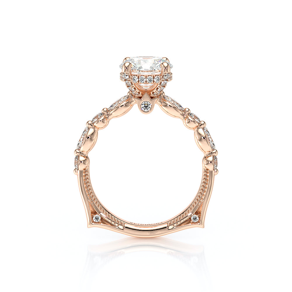 Vanguard-2202R-14K Rose Gold Round