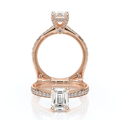 Verragio Halo Emerald Engagement Ring