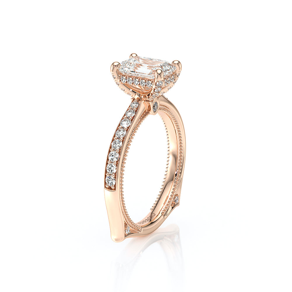 Verragio Halo Emerald Engagement Ring