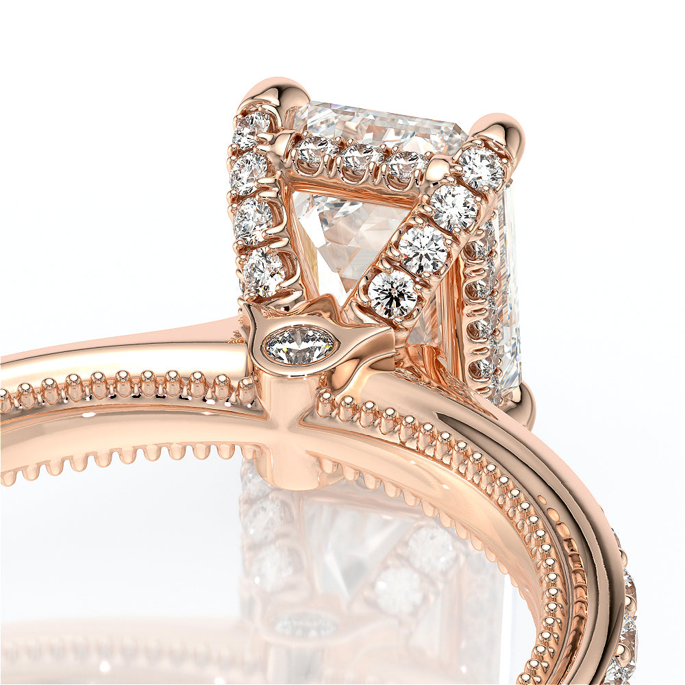 Verragio Halo Emerald Engagement Ring