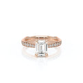 Vanguard-2203EM-14K Rose Gold Emerald