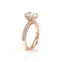 Vanguard-2203PS-14K Rose Gold Pear