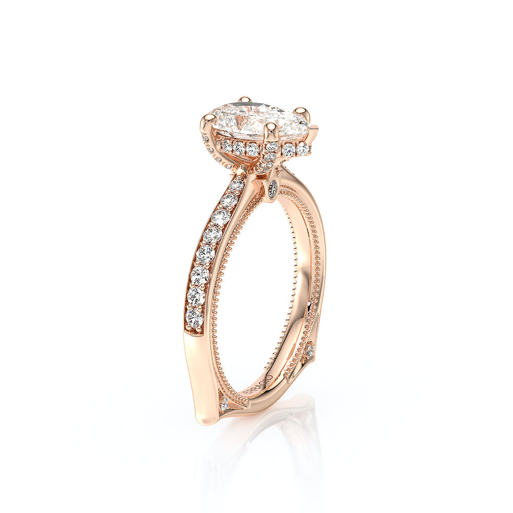 Vanguard-2203PS-18K Rose Gold Pear