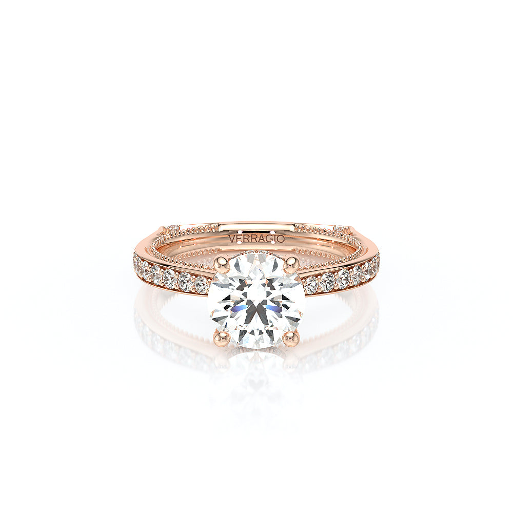 Vanguard-2203R-14K Rose Gold Round