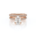 Vanguard-2204OV-14K Rose Gold Oval
