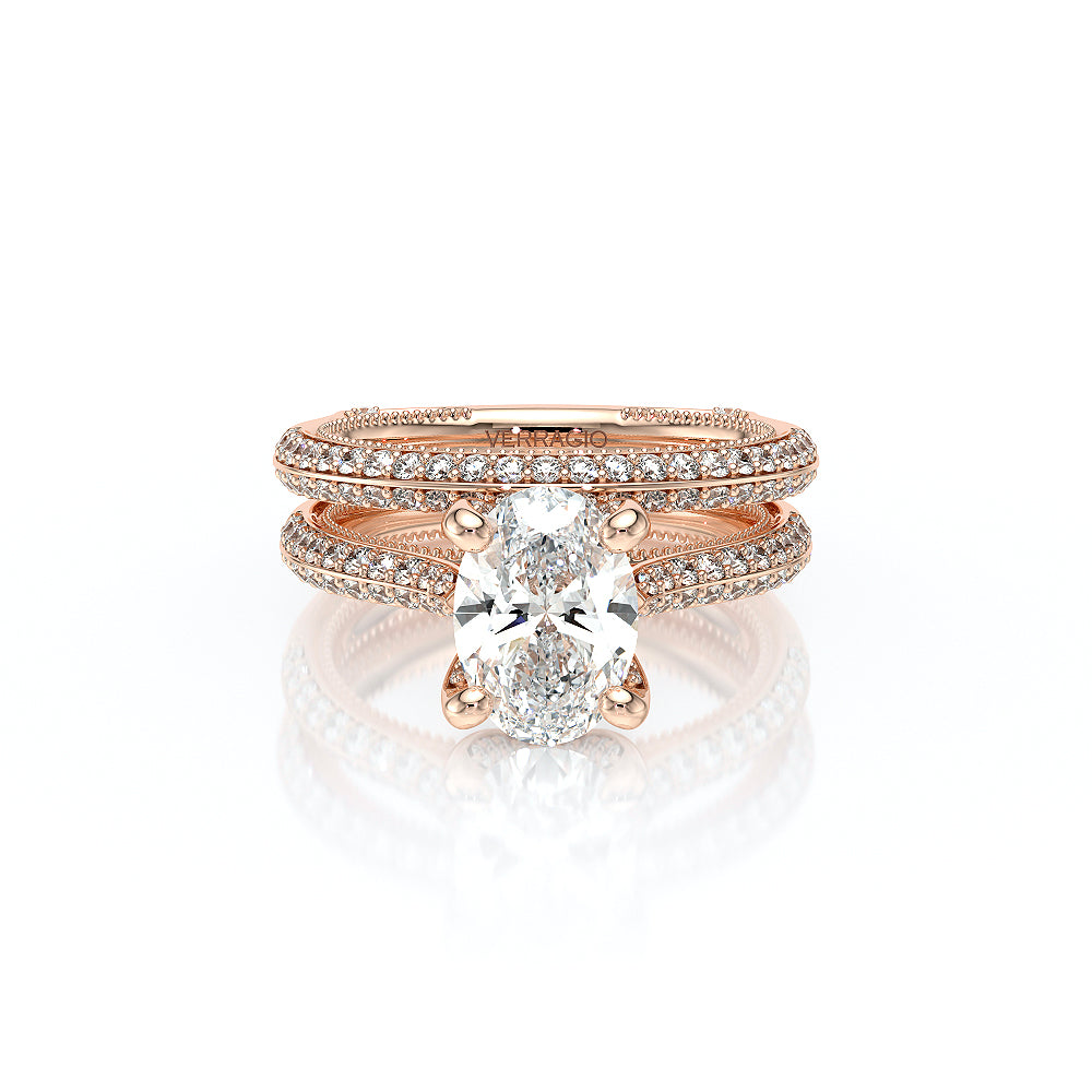 Vanguard-2204OV-14K Rose Gold Oval