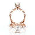 Verragio Halo Emerald Engagement Ring