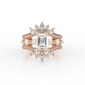 Vanguard-2205EM-14K Rose Gold Emerald