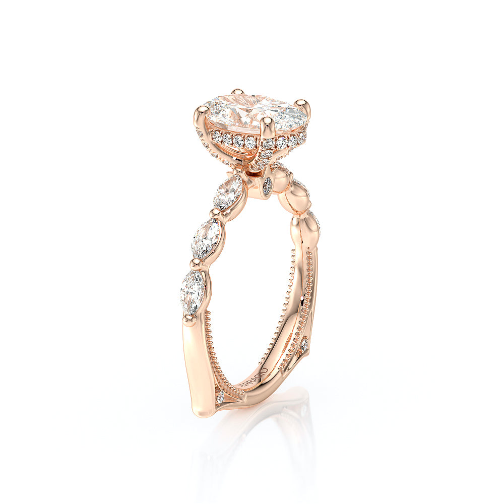 Vanguard-2205ov-14k Rose Gold Oval