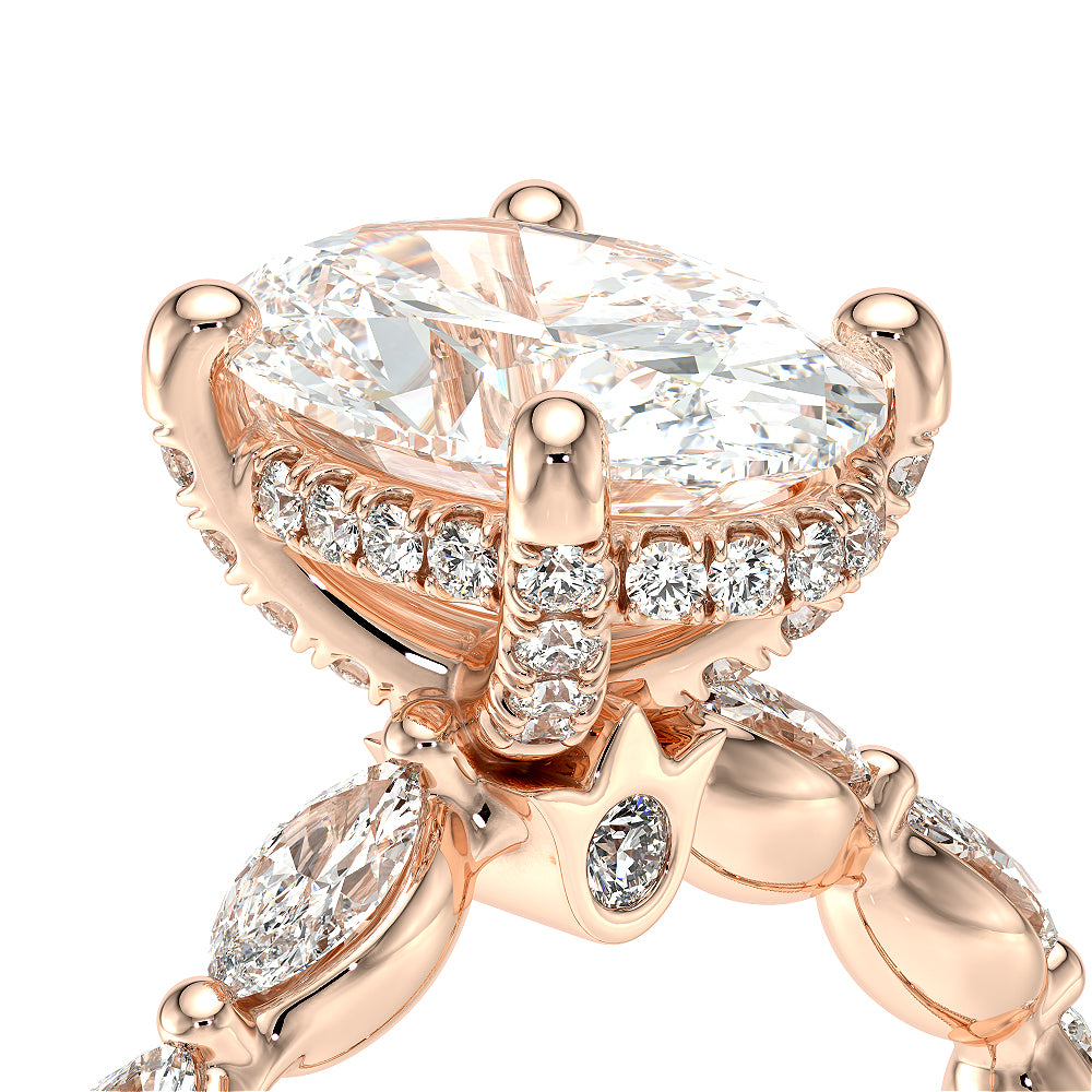 Vanguard-2205ov-14k Rose Gold Oval