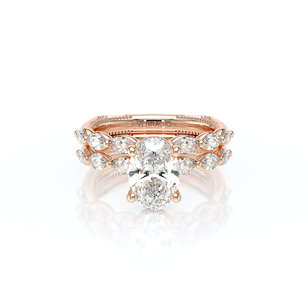 Vanguard-2205ov-14k Rose Gold Oval