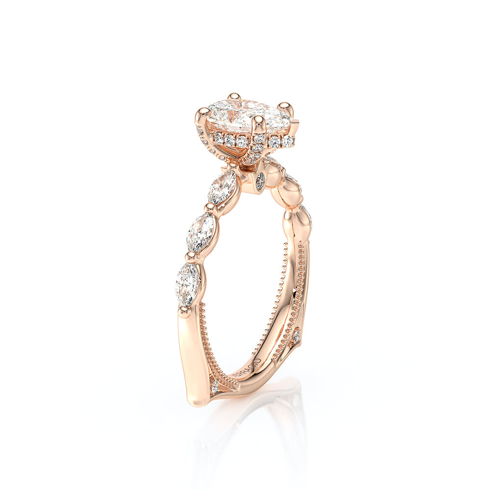 Vanguard-2205ps-14k Rose Gold Pear