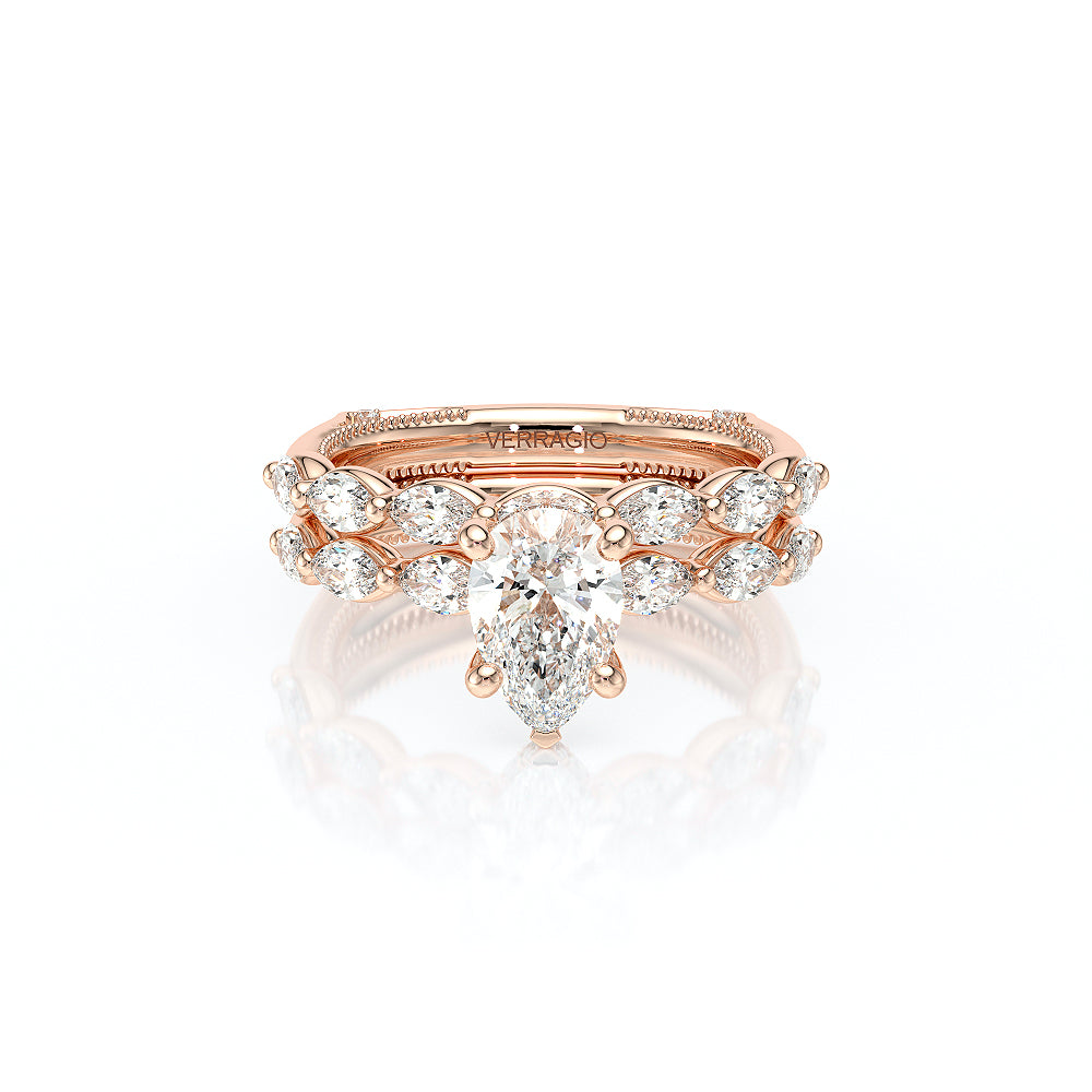 Vanguard-2205ps-14k Rose Gold Pear