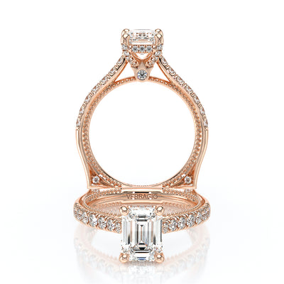 Verragio Halo Emerald Engagement Ring