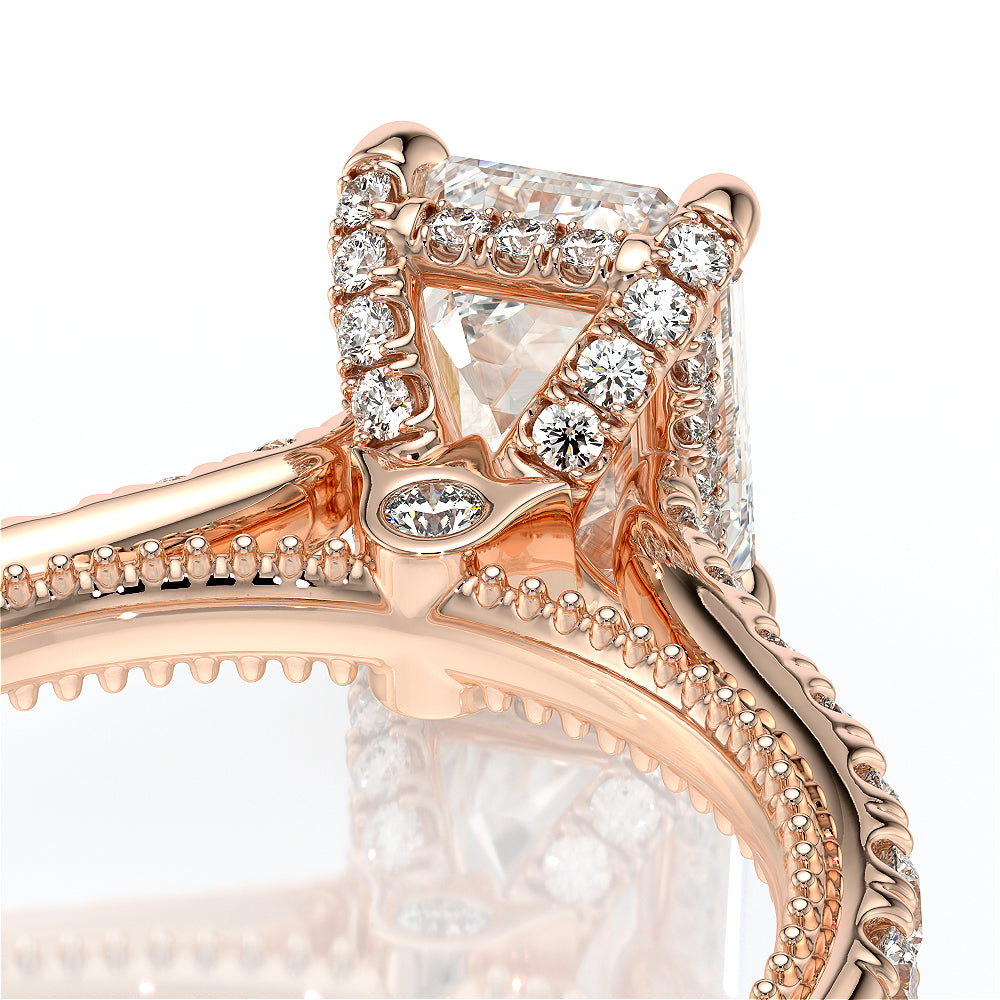 Verragio Halo Emerald Engagement Ring