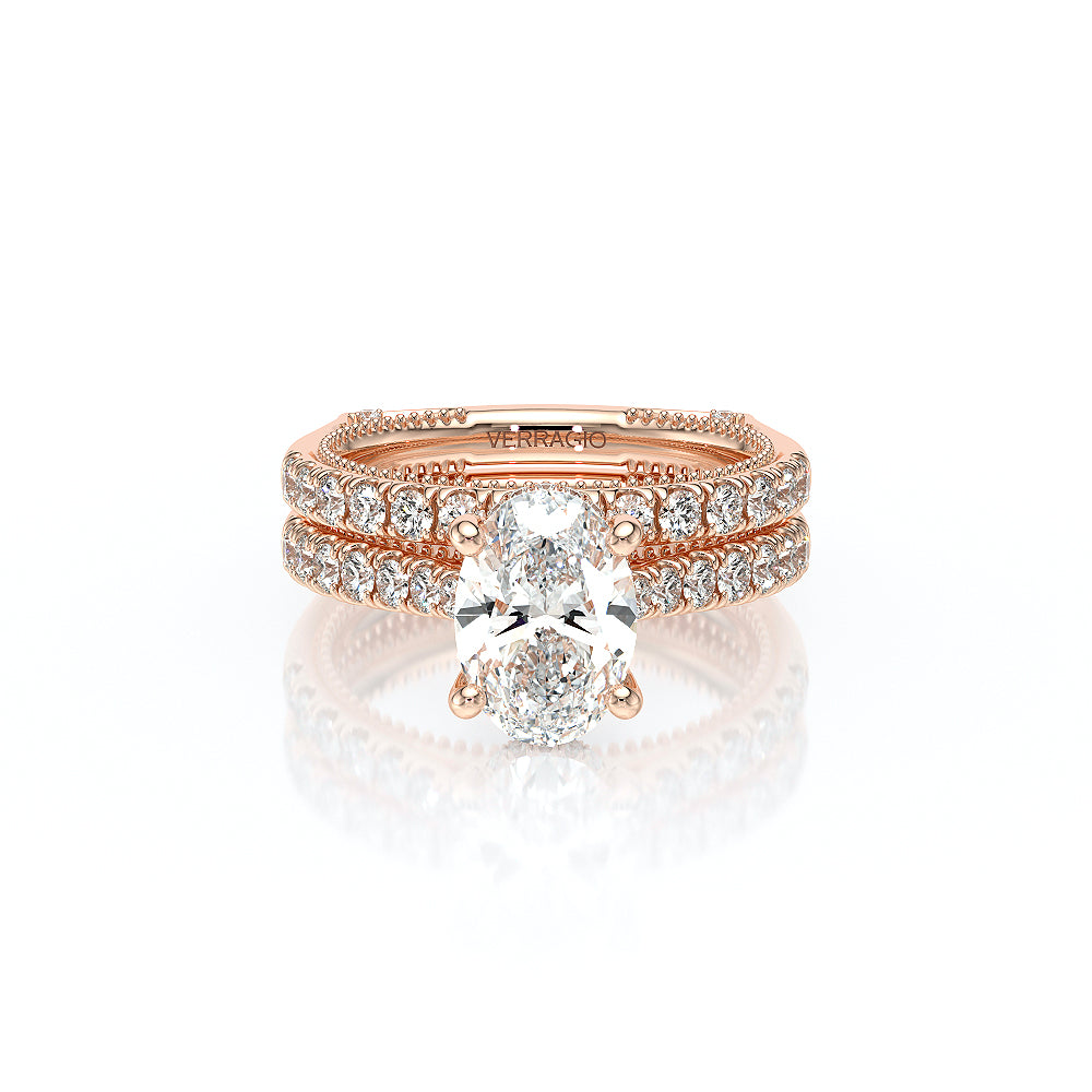 Vanguard-2208OV-14K Rose Gold Oval