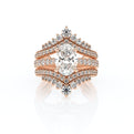 Vanguard-2208OV-14K Rose Gold Oval