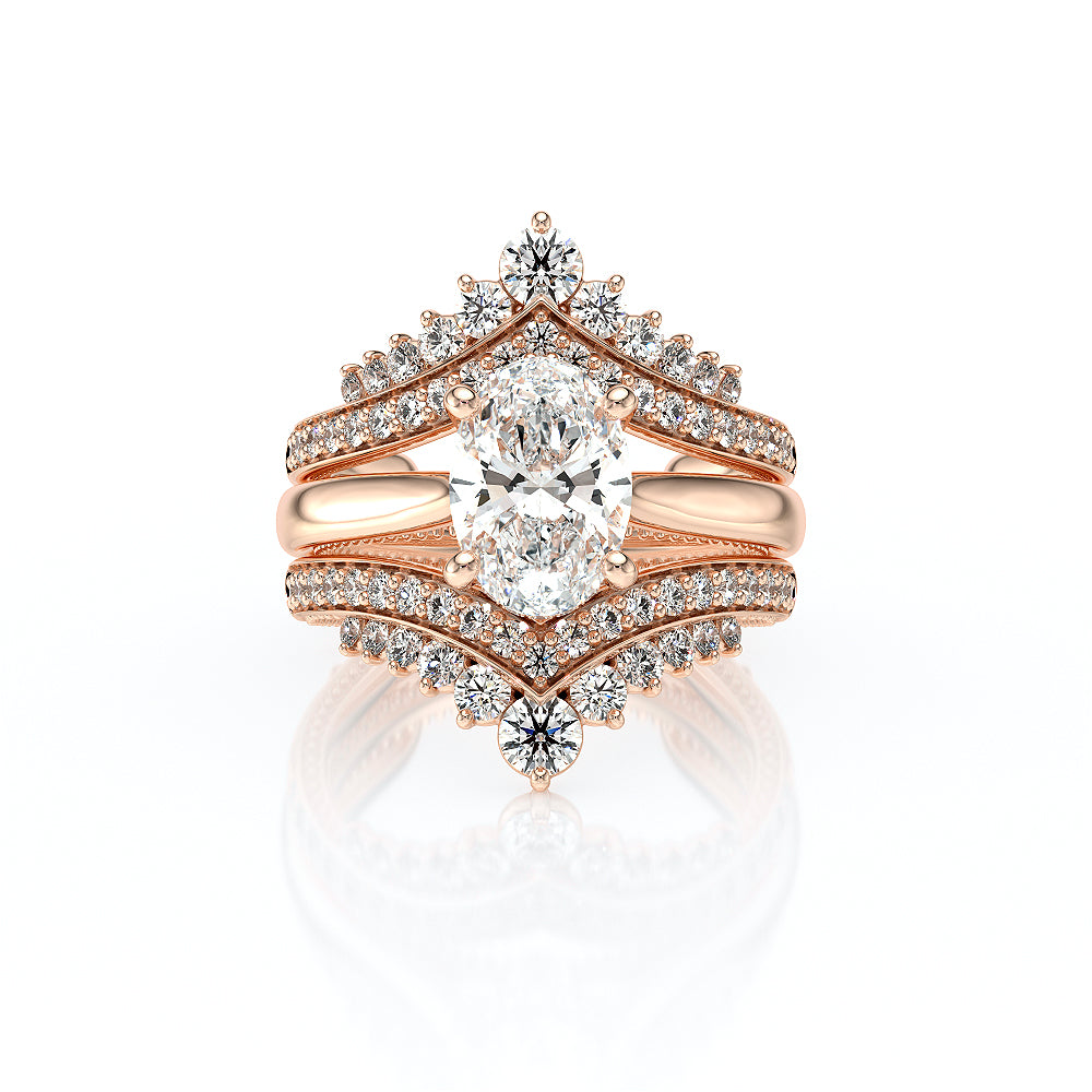 Vanguard-2208OV-S-18K Rose Gold Oval