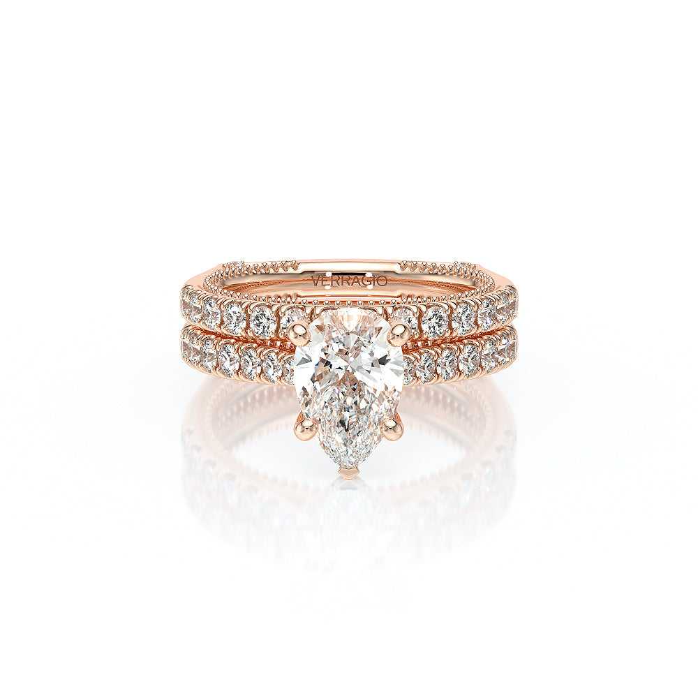 Vanguard-2208PS-18K Rose Gold Pear
