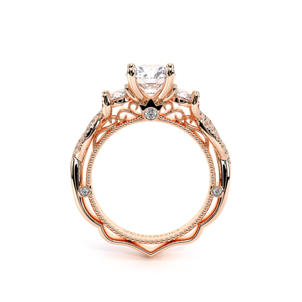 Venetian-5013r-14k Rose Gold Round