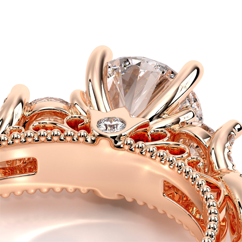 Venetian-5013r-18k Rose Gold Round