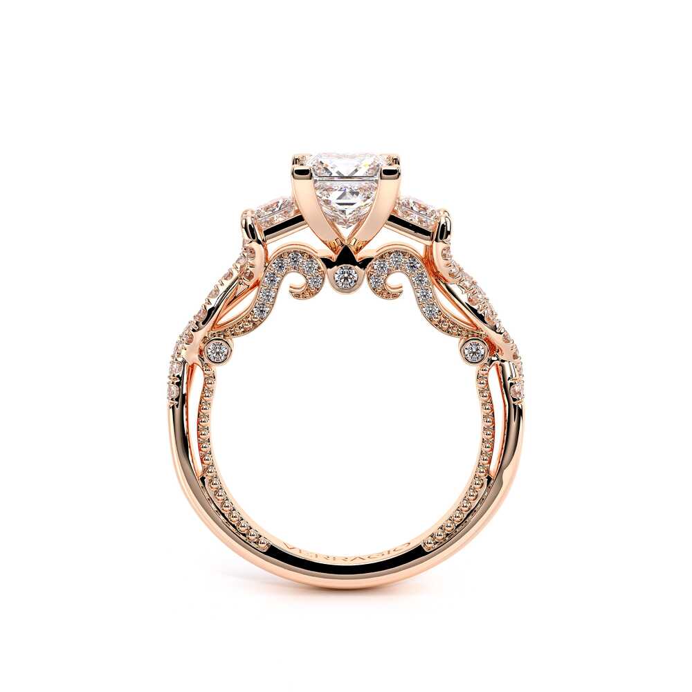 Verragio Three-Stone Princess Engagement Ring