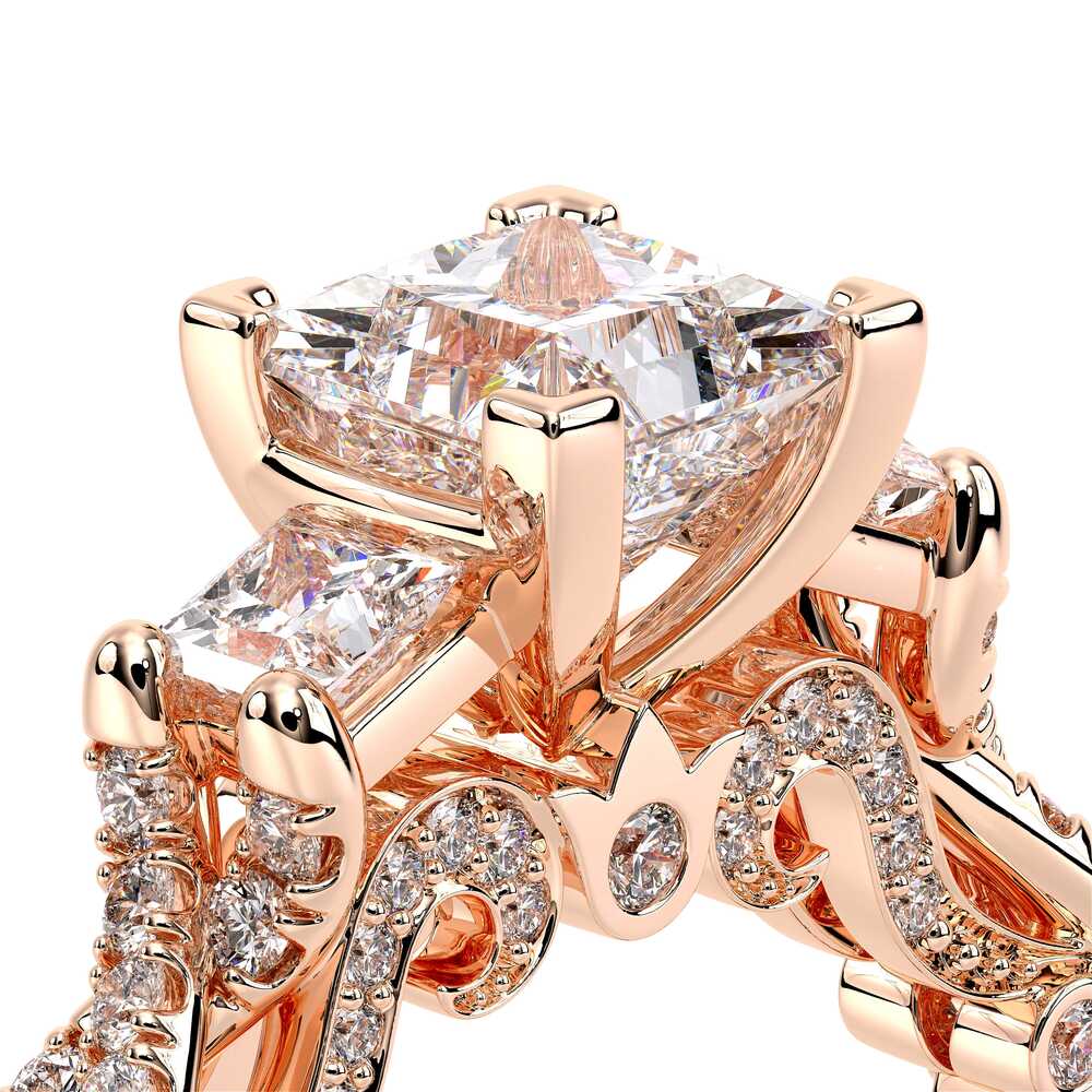 Verragio Three-Stone Princess Engagement Ring
