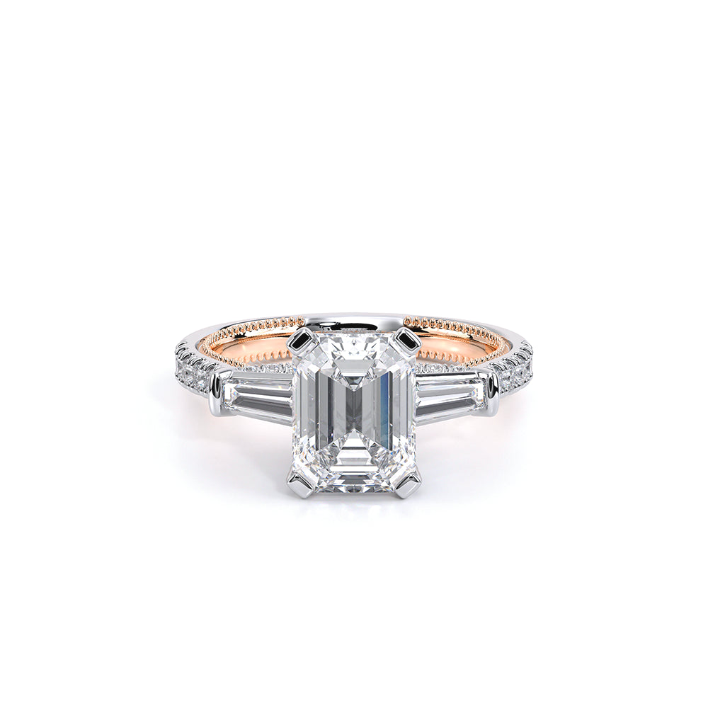 Renaissance-991EM15-18K Two Tone Emerald