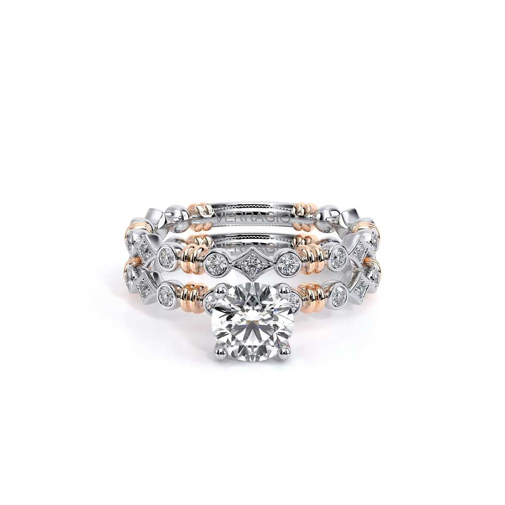 Renaissance-973-R-18k Two Tone Round