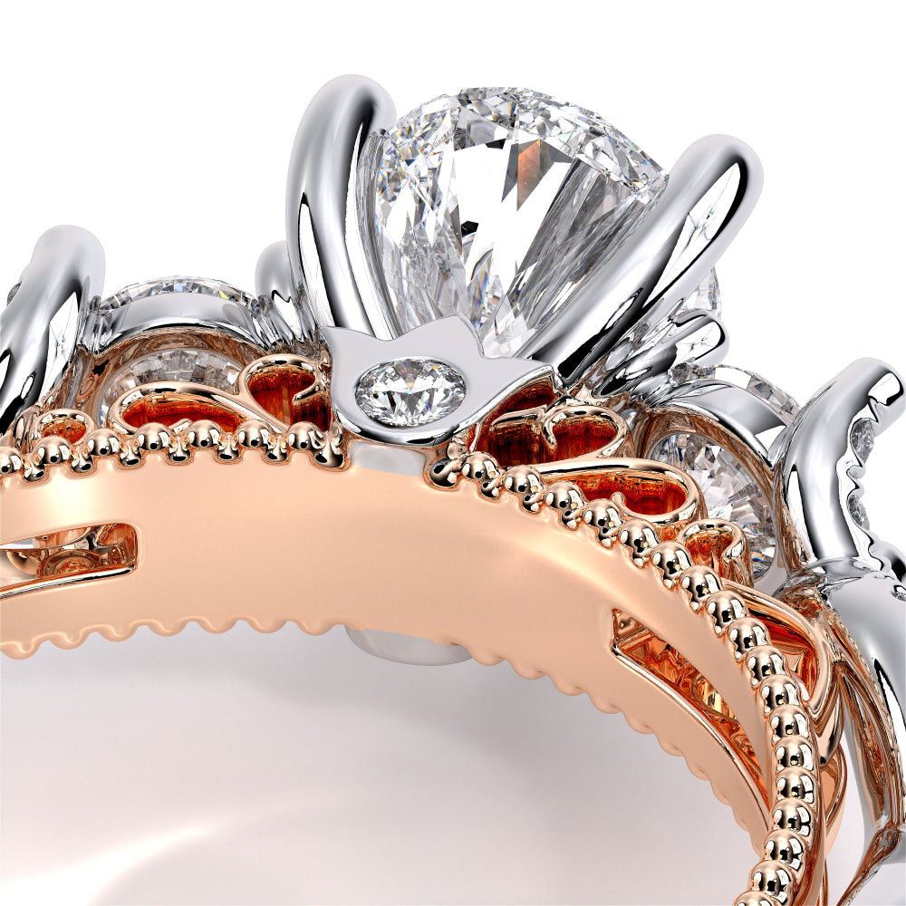 Venetian-5013pear-18k Two Tone Pear