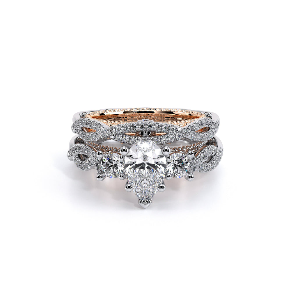 Venetian-5013pear-18k Two Tone Pear
